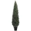 6 Foot Artificial Outdoor Cedar Tree: Potted