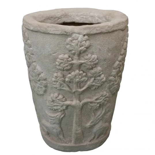 Amazon Round Cast Limestone Planter 1 Amazon Round Cast Limestone Planter
