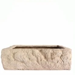 Alpine Square Cast Limestone Planter