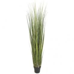 6 Foot Fire Retardant PVC Onion Grass: Potted