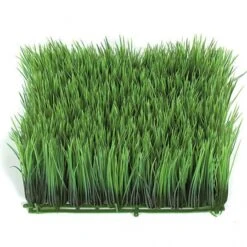 10X10 Inch Artificial Outdoor Long Grass Mat (Set Of 2)