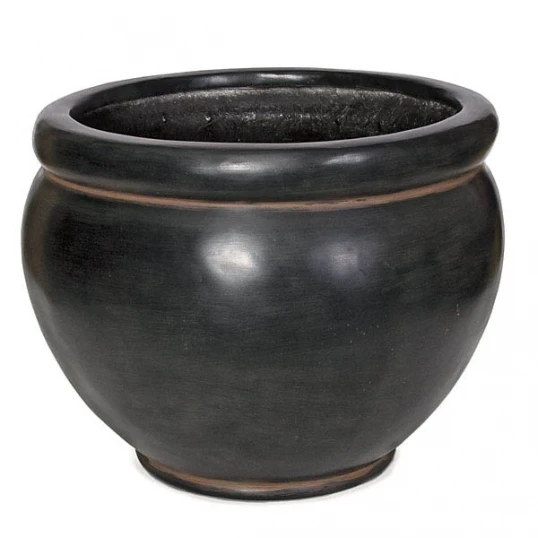 14H X 17.5W Inch Black/Rust Iron Fiberglass Planter: 15 Inch Inside Dia. 1 14H X 17.5W Inch Black/Rust Iron Fiberglass Planter: 15 Inch Inside Dia.