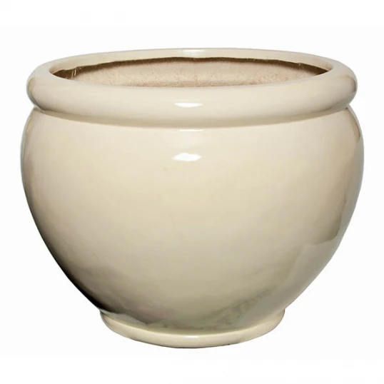 14.25 Inch Cream Fiberglass Fishbowl: 15 Inch Inside Dia. 1 14.25 Inch Cream Fiberglass Fishbowl: 15 Inch Inside Dia.