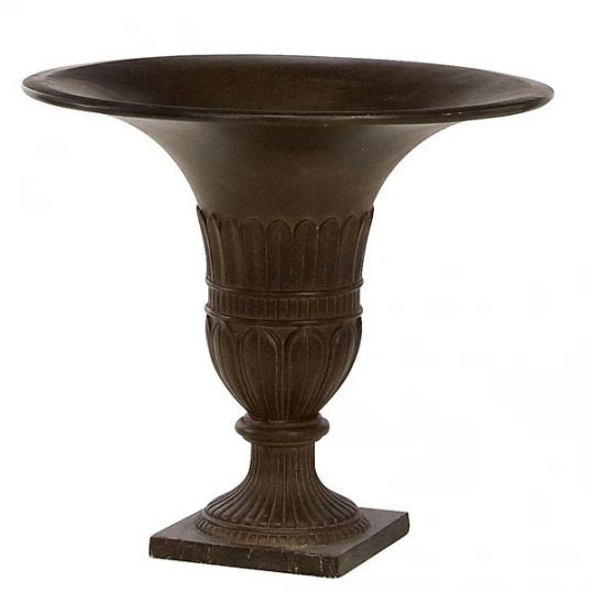 18 Inch Brown Fiberglass Urn: 5 Inch Inside Diameter 1 18 Inch Brown Fiberglass Urn: 5 Inch Inside Diameter