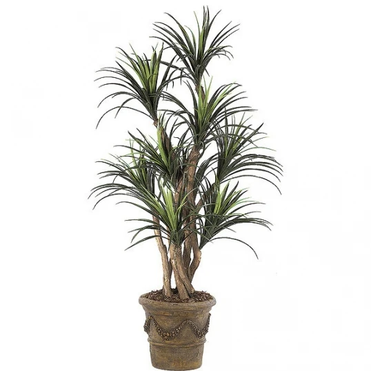 5 Foot Artificial Outdoor Liriope Tree: Potted 1 5 Foot Artificial Outdoor Liriope Tree: Potted