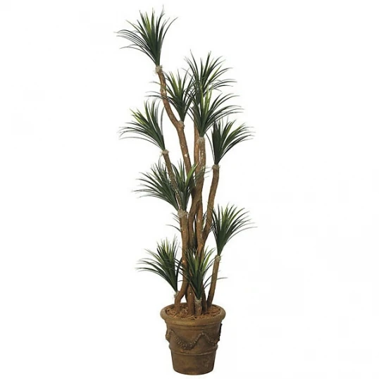 7 Foot Artificial Outdoor Liriope Tree: Potted 1 7 Foot Artificial Outdoor Liriope Tree: Potted