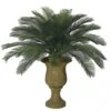 3 Foot Outdoor Artificial Cycas Palm Cluster With 48 Fronds
