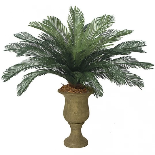 44 Inch Outdoor Artificial Cycas Palm Cluster With 24 Fronds 1 44 Inch Outdoor Artificial Cycas Palm Cluster With 24 Fronds
