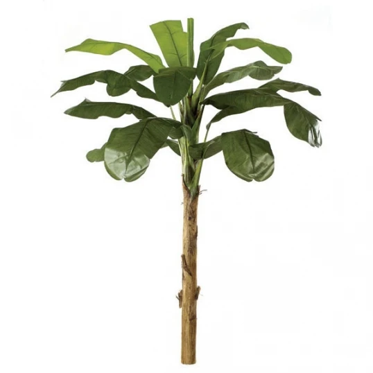 9 Foot Artificial Banana Palm With Synthetic Trunk 1 9 Foot Artificial Banana Palm With Synthetic Trunk