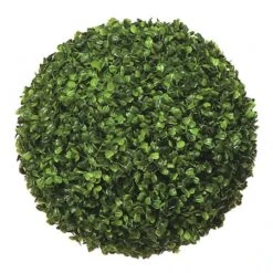 12 Inch Plastic Boxwood Ball Topiary (Set Of 2)