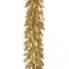 6 Foot Glittered Gold Bay Leaf Garland (Set Of 2)