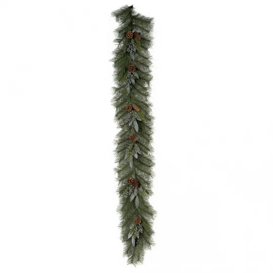 6 Foot X 12 Inch Mixed Pine Garland (Set Of 2) 1 6 Foot X 12 Inch Mixed Pine Garland (Set Of 2)