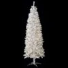 7.5 Foot White Sugar Pencil Pine Christmas Tree: Clear Lights
