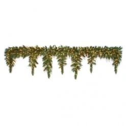 80 Inch Belgium Icicle Garland: Clear LEDs