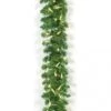 9 Foot X 7 Inch Green Tinsel Garland: Clear Lights