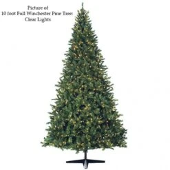 7.5 Foot Full Winchester Pine Tree: Clear LEDs