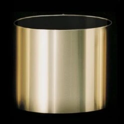 7 Inch Brushed Gold Plastic Planter: Fits 6.5 Inch Pots - OVERSTOCK