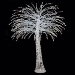 10 Foot Acrylic Tree W/ Shapeable Branches: Remote Controlled Multi-Colored LEDs