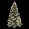 7.5 Foot Flocked Mountain Pine Tree: Clear LEDs