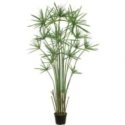 5 Foot Artificial Cypress Grass Plant: Potted