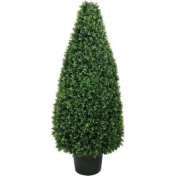 30 Inch UV Protected Basil Cone Topiary: Potted