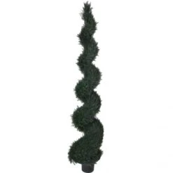 8 Foot UV Protected Spiral Pond Cypress Topiary: Potted