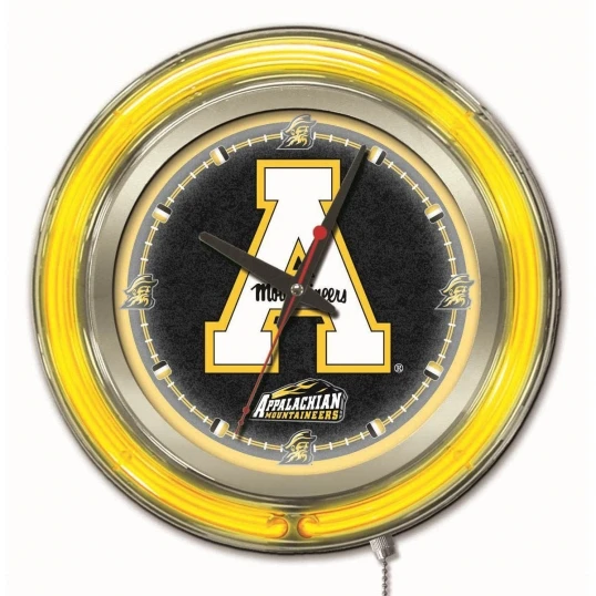15 Inch Appalachian State Neon Clock 1 15 Inch Appalachian State Neon Clock
