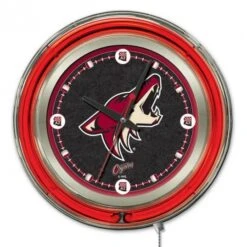 15 Inch Arizona Coyotes Neon Clock