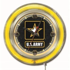15 Inch U.S. Army Neon Clock