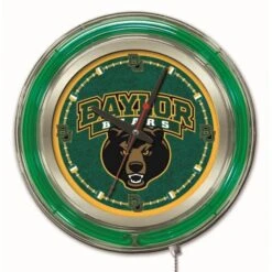 15 Inch Baylor Neon Clock