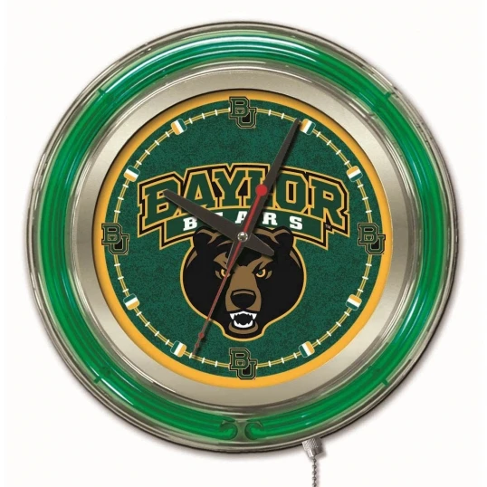 15 Inch Baylor Neon Clock 1 15 Inch Baylor Neon Clock