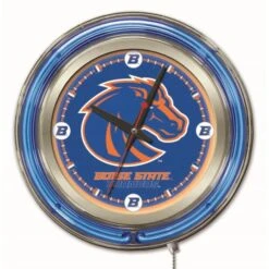 15 Inch Boise State Neon Clock