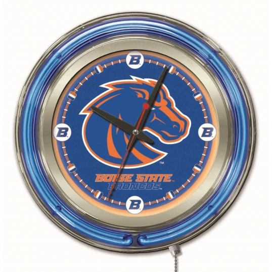 15 Inch Boise State Neon Clock 1 15 Inch Boise State Neon Clock