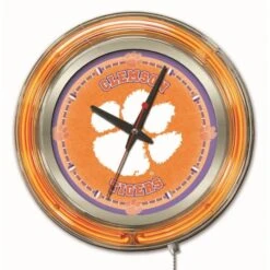 15 Inch Clemson Neon Clock