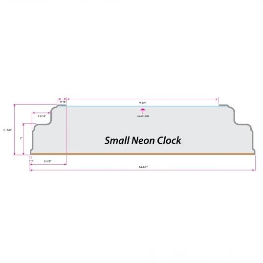 15 Inch Nevada Neon Clock 2 15 Inch Nevada Neon Clock - Image 2