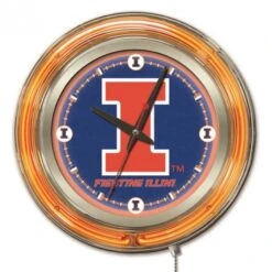 15 Inch Illinois Neon Clock