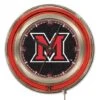 15 Inch Miami Of Ohio Neon Clock