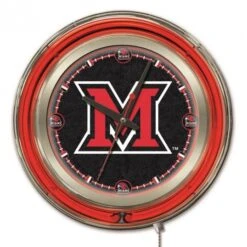 15 Inch Miami Of Ohio Neon Clock