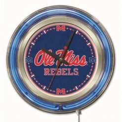 15 Inch Ole Miss Neon Clock