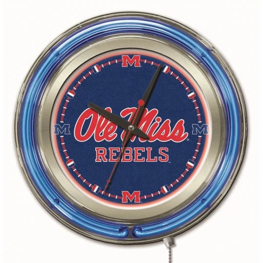15 Inch Ole Miss Neon Clock 1 15 Inch Ole Miss Neon Clock