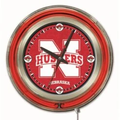 15 Inch Nebraska Neon Clock