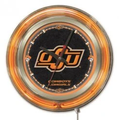15 Inch Oklahoma State Neon Clock