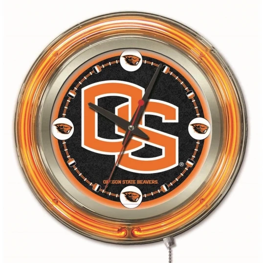 15 Inch Oregon State Neon Clock 1 15 Inch Oregon State Neon Clock