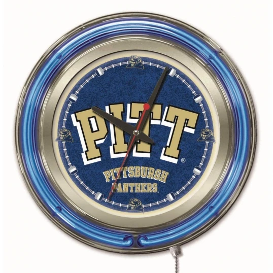 15 Inch Pitt Neon Clock 1 15 Inch Pitt Neon Clock