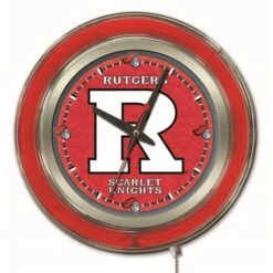 15 Inch Rutgers Neon Clock