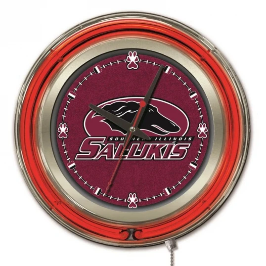 15 Inch Southern Illinois Neon Clock 1 15 Inch Southern Illinois Neon Clock