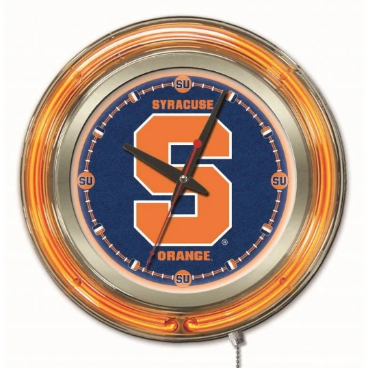 15 Inch Syracuse Neon Clock 1 15 Inch Syracuse Neon Clock