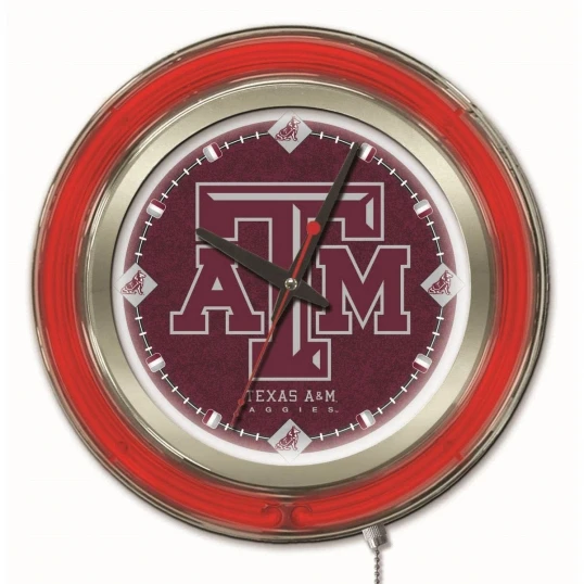 15 Inch Texas A&M Neon Clock 1 15 Inch Texas A&M Neon Clock