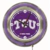 15 Inch TCU Neon Clock