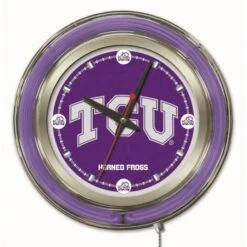 15 Inch TCU Neon Clock